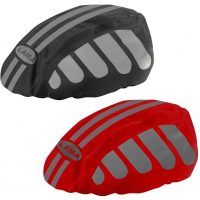 Ochranný potah na přilbu s reflexními prvky - Černý a červený