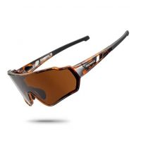 RockBROS polarizační cyklistické brýle - Hnědé, UV 400, TR90
