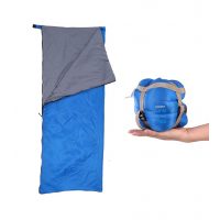 Ultralehký spací vak na zip - Světle modrý