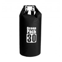 Vodotěsný outdoorový vak 30 litrů - Černý