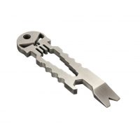 Multitool přívěsek na klíče - Stříbrná lebka