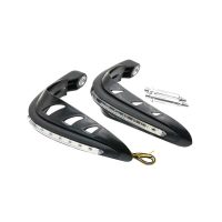 Chrániče rukou na řídítka motocyklu s LED osvětlením