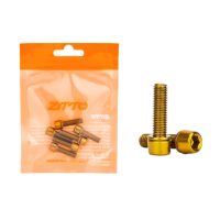 Titanové šrouby představce M5x18 mm, sada 6 ks - Zlaté