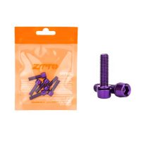 Titanové šrouby představce M5x18 mm, sada 6 ks - Fialové