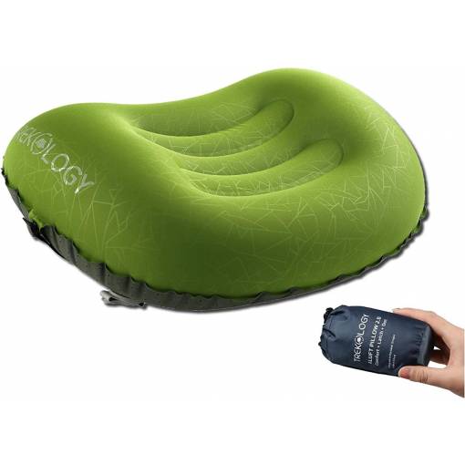 Foto - Trekology Aluft 2.0 lehký nafukovací polštář - Zelený