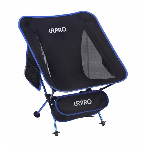 Foto - URPRO lehká turistická židle - Černá