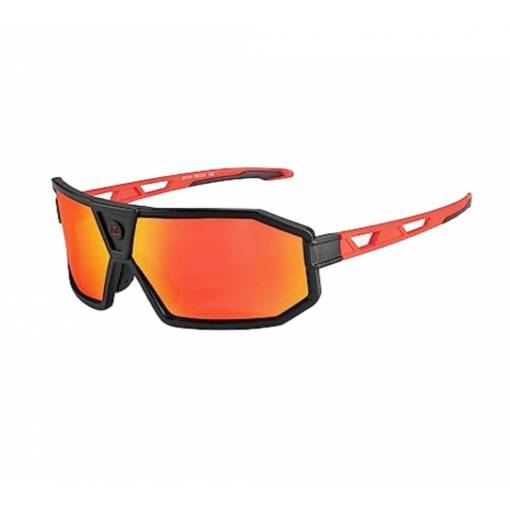 Foto - RockBROS polarizační cyklistické brýle s rámečkem - Černo červené, UV 400, TR90